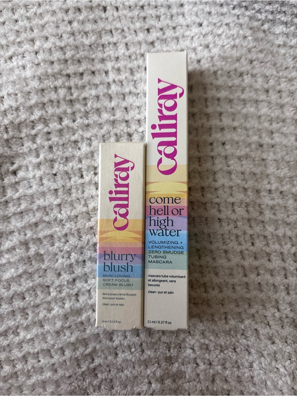 Caliray Blurry Blush & Come Hell or High Volumizing+Lengthening Duo